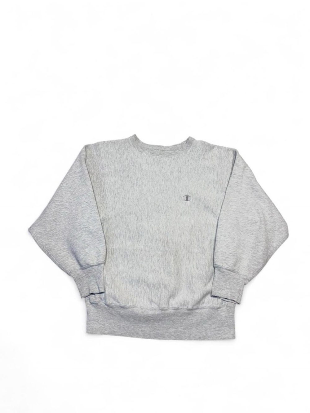 Vintage 80s champion reverse weave crewneck sweatshirt grey S/M made in USA